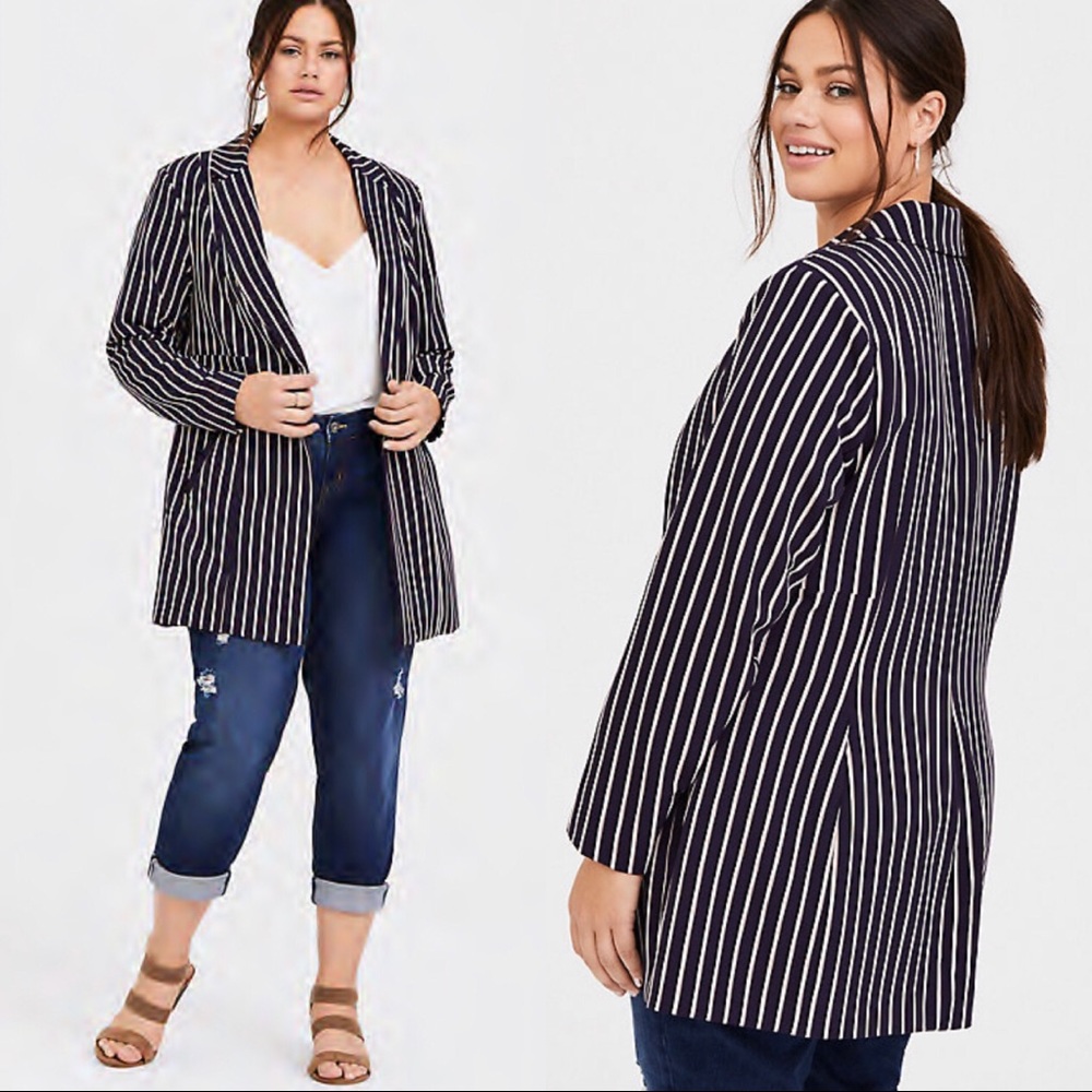 Pinstripe Blazer